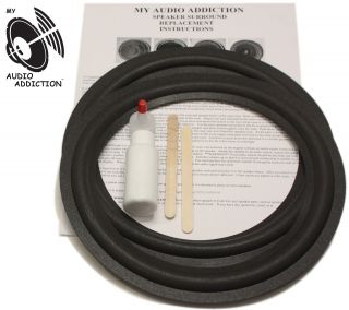 Foam Speaker Surround Repair Kit For Pioneer Hpm - 40 Hpm - 60 Hpm - 500 Hpm - 700 10 "