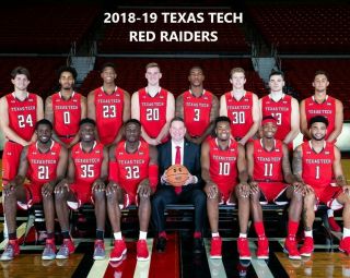 2018 - 19 Texas Tech Red Raiders 8x10 Team Photo Basketball Picture Ncaa