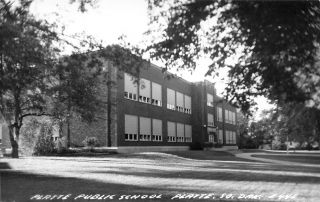 Vintage Rppc Platte Public School Platte South Dakota Real Photo Postcard
