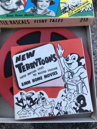 VINTAGE 8MM 5” Reel OFFICIAL FILM,  “ FISHY TALES,  Little Rascals,  213 3