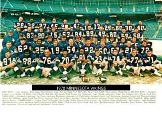 1970 Minnesota Vikings 8x10 Team Photo Football Nfl Picture