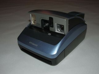 Vintage Polaroid One 600 Instant Film Camera,  Blue/black/silver Colors,