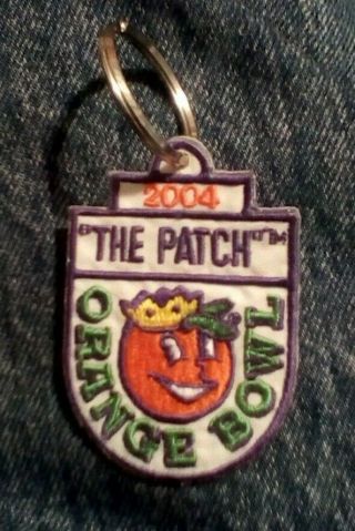 2004 The Patch Orange Bowl Logo Keyring