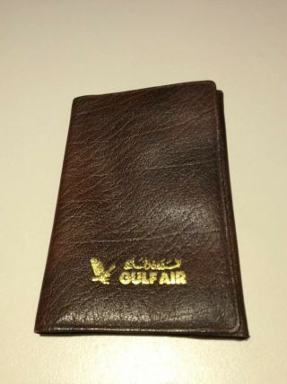 Vintage Gulf Air Airlines Passport Wallet Ideal For Pilots
