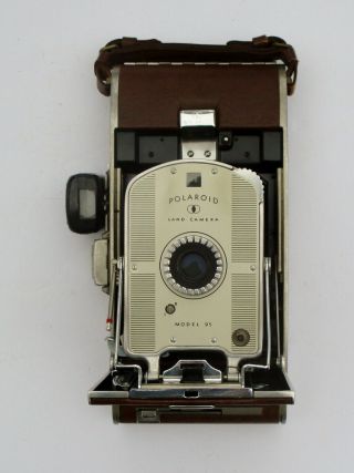 Vintage Collectible Polaroid Model 95 Land Camera W/speed Meter,