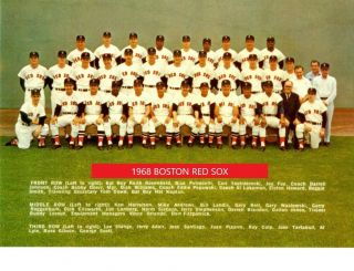 1968 Boston Red Sox 8x10 Team Photo Baseball Picture Mlb