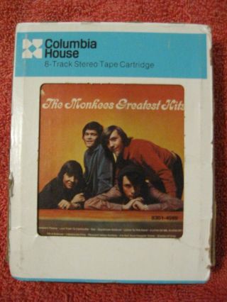 The Monkees Greatest Hits 1972 Usa 8 Track Cartridge
