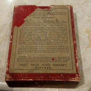ANTIQUE M.  A.  SEED DRY PLATE GLASS PLATE TWO BOXES NEGATIVES 3 1/4 X 4 1/4 3