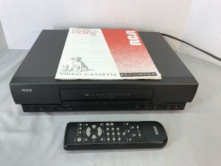 Rca Vr508 Vcr Vhs With Remote & User’s Guide -,  Cleaned,  Great
