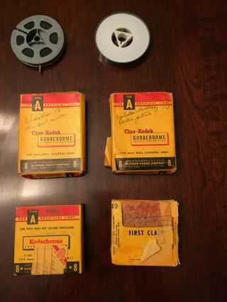6 Rolls Of Vintage 8mm Home Movies 1953 - 1965