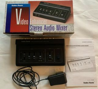 Radio Shack Video Enhancer Stereo Audio Mixer 15 - 1961