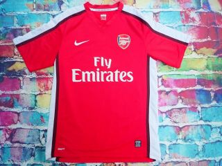 Y11 2008 - 10 Arsenal Home Shirt Vintage Football Jersey Medium