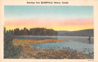Guadeville Ontario Canada Greetings Scenic View Vintage Postcard Jj649833