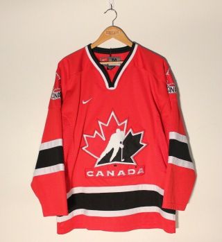 Nike Team Canada Hockey Jersey Red Medium Stitched Authentic