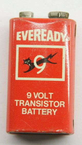 Eveready 9v Volt Usa Transistor Electronics Dead Battery Vintage V045