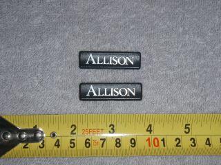 Allison Acoustics Front Badges Name Plates Pair (2) Of Them