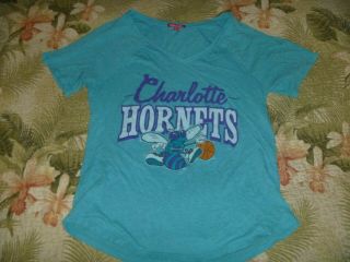 Womens Vintage Charlotte Hornets Nba Basketball T Shirt Jersey Mitchell & Ness