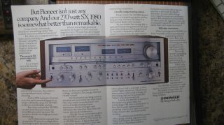 Pioneer Sx - 1980 Stereo Receiver Ad & 2 Lab Reports