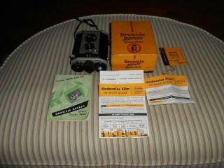 Vintage Camera Eastman Kodak Brownie Reflex Synchro Model Box Instructions