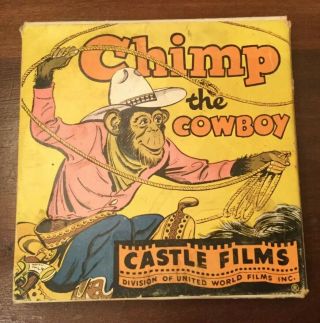 Chimp The Cowboy,  16 Mm Movie,  Castle Films 621