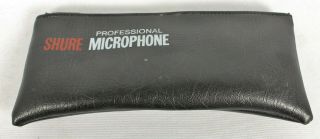 Vintage Shure Professional Microphone Mic Carry Case Gig Bag