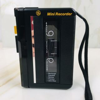 General Electric 80’s Mini Cassette Recorder Built In Speaker 5x3