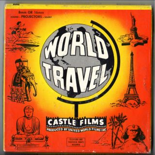 Vintage Silent 8mm Castle Films World Travel America 