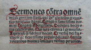 Black Letter 1515 Sermons Weiditz Woodcut Morgenstern Binding Post Incunable