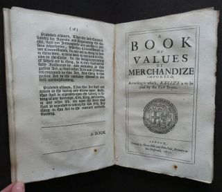 MERCHANDIZE VALUE EXCISE 1657 COMMONWEALTH ACT Cromwell DUTY COST DRUGS EXPORT 2