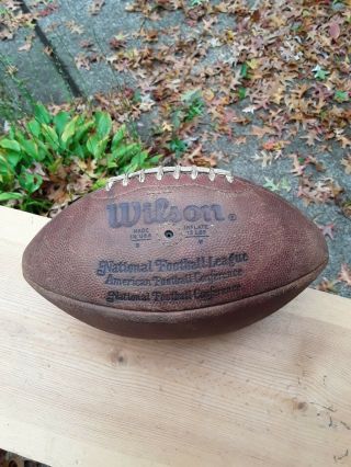 Early Pete Rozelle Nfl Game Football Leather Ball Date Code Dw