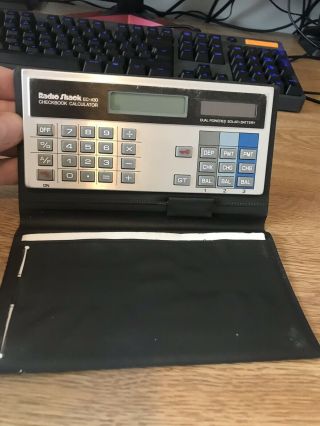 Radio Shack Ec - 430 Checkbook Calculator Dual Powered Solar Battery