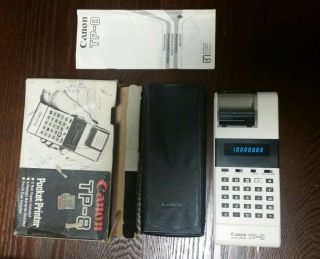 Vintage Canon Tp - 8 Pocket Printer W/ Instructions,  Math