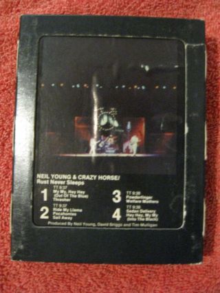Neil Young Rust Never Sleeps 1979 Usa 8 Track Cartridge