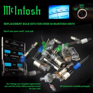 Mcintosh Replacement Bulbs - Complete Set For Mc402 Mc252 - 11 Bulbs