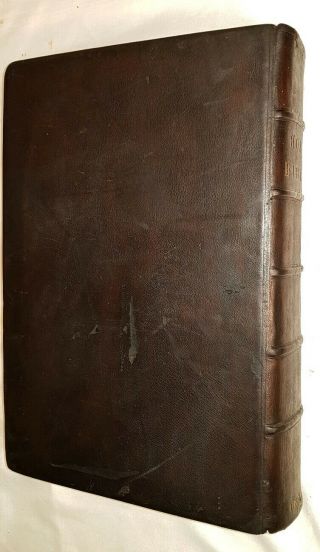 1685 KING JAMES BIBLE / HUGE OXFORD FOLIO COMPLETE / PROVENANCE / 2