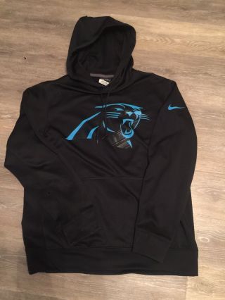 Nike Carolina Panthers Nfl Hoodie Sweatshirt Men’s Size Medium