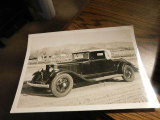 Vintage Photograph Of Doble Steamer Model F - 30 With Owner Name/history On Back