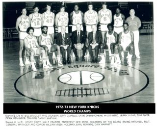 1972 - 73 York Knicks 8x10 Team Photo Picture Ny Basketball Nba World Champs
