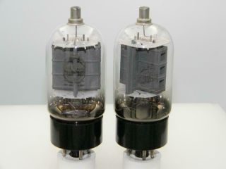 Strong Pair Rca 6dq6a 6500gm & 6000gm Grey Plate Bottom D Get Serious Tubes J970