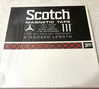 Scotch Magnetic Tape 111 1/4 " X 1200 1.  5 Mil 7 Inch Reel