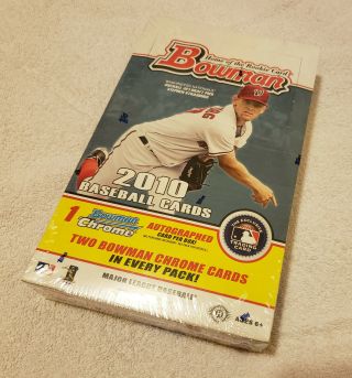2010 Bowman Baseball Hobby Box (1 Auto Per Box.  Strasburg ???)