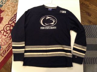 Penn State Nittnay Lions Hockey Champion Heritage Embroidered Sweatshirt Sz M