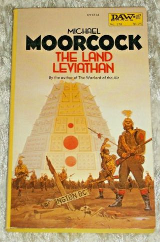 Michael Moorcock The Land Leviathan Vintage 1976 Paperback Sf Daw 178