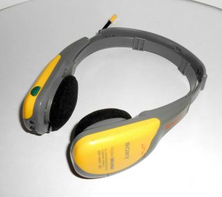 Sony Srf - Hm55 Fm/am Walkman Radio Receiver 10 Presets Yellow Headphone