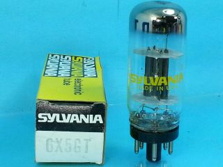 Sylvania 6x5 Gt Vacuum Tube Single Full Wave Rectifier Crisp Box Nos Nib