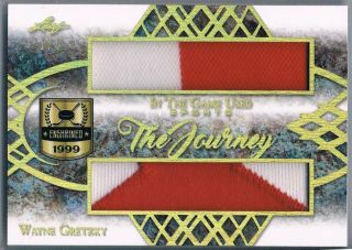 2019 Leaf In The Game Sports Wayne Gretzky Dual Jersey Patch Gold 1/1