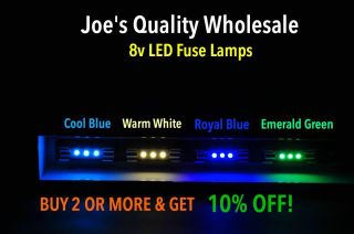 Buy (6) Get (6) - 8v Led Fuse Lamp - - Color Choice 4230 4100 4300 Marantz 4400 4240