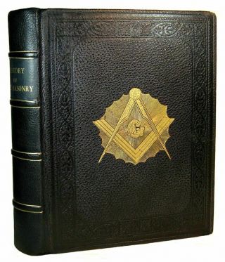 Freemasonry Masonic History Antique 1902 Illustrated Knights Templar Occult Book