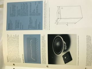 brochure for the JBL Model 4301 Broadcast monitor 2
