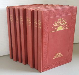 The Law Of Success By Napoleon Hill 8 Rare Books 1947 Hardcover